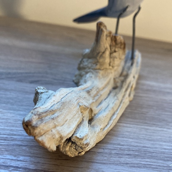 Sculpture cat Bird Figurine on Driftwood hand painted - Picture 10 of 16